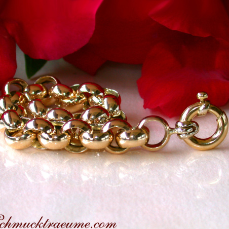 Opulentes Erbs Armband in Gelbgold 585