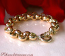 Opulentes Erbs Armband in Gelbgold 585