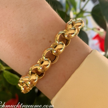 Opulentes Erbs Armband in Gelbgold 585