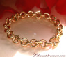 Gold Pur: Charmantes Glieder Armband in Gelbgold 585
