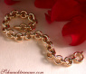 Gold Pur: Charmantes Glieder Armband in Gelbgold 585