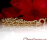 Gold Pur: Charmantes Glieder Armband in Gelbgold 585