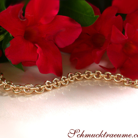 Gold Pur: Charmantes Glieder Armband in Gelbgold 585