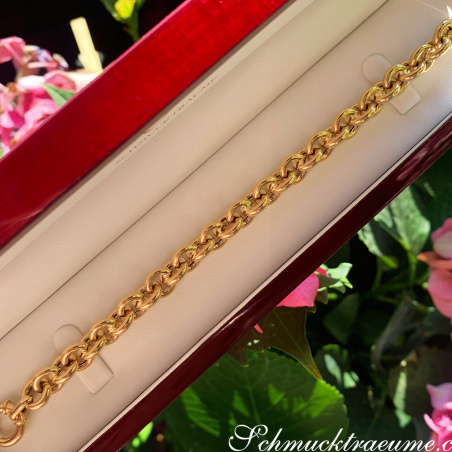 Gold Pur: Charmantes Glieder Armband in Gelbgold 585