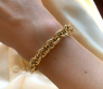 Gold Pur: Charmantes Glieder Armband in Gelbgold 585