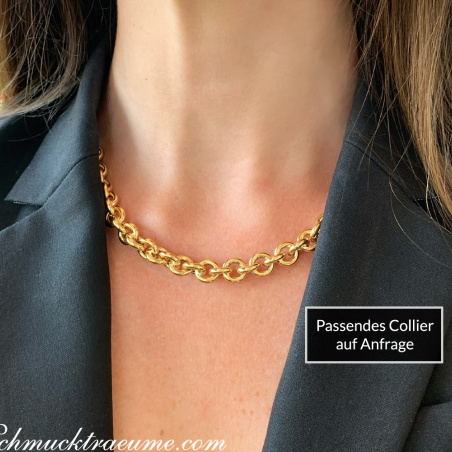 Glieder Collier in Gelbgold 585