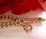 Gold Pur: Stattliches Rundpanzer Armband in Gelbgold 585