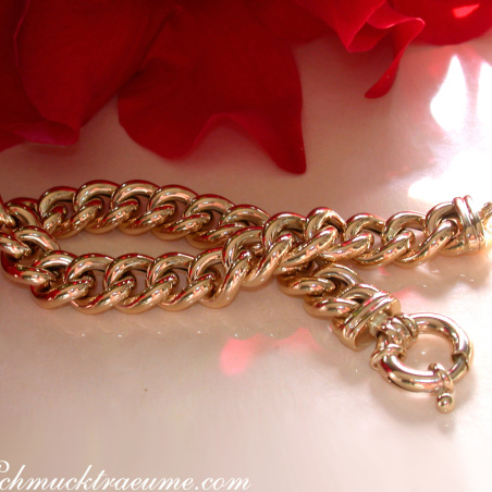 Rundpanzer Armband in Gelbgold 585