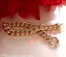 Gold Pur: Stattliches Rundpanzer Armband in Gelbgold 585
