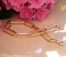 Gold Pur: Edles Paper Clip Armband in Gelbgold 585