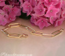 Gold Pur: Edles Paper Clip Armband in Gelbgold 585