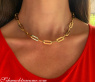 Gold Pur: Stattliches Paperclip Armband in Gelbgold 585
