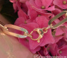 Paperclip Halskette in Gelbgold 585