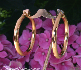 Gold Pur: Zeitlose Creolen in Gelbgold 585 (Ø 40 mm)