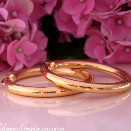 Creolen in Gelbgold 585 Ø 40 mm