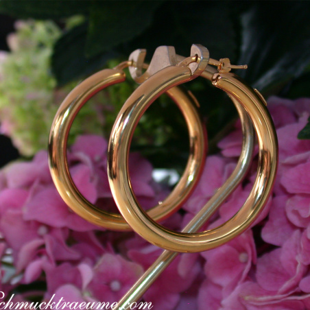 Creolen in Gelbgold 585 Ø 40 mm