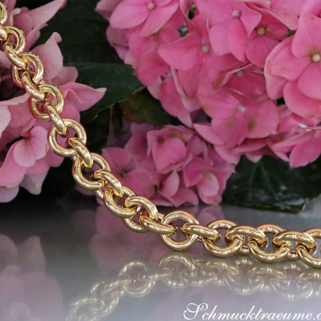 Glieder Kette / Collier in Gelbgold 585
