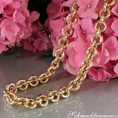 Glieder Kette / Collier in Gelbgold 585