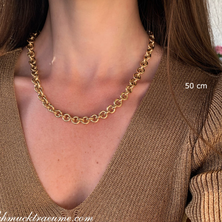 Glieder Kette / Collier in Gelbgold 585
