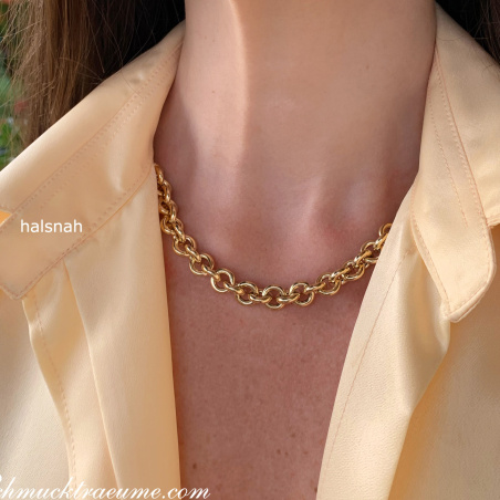 Glieder Kette / Collier in Gelbgold 585