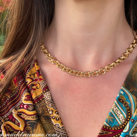Glieder Kette / Collier in Gelbgold 585