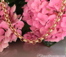 Gold Pur: Stattliche Erbs Kette / Collier in Gelbgold 585