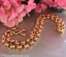Breite Erbs Kette / Collier in Gelbgold 585