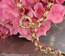 Breite Erbs Kette / Collier in Gelbgold 585