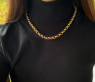 Gold Pur: Stattliche Erbs Kette / Collier in Gelbgold 585