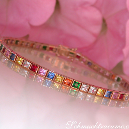 Prächtiges Multicolor Saphir Armband