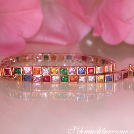 Prächtiges Multicolor Saphir Armband