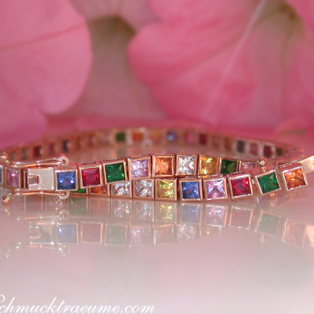 Prächtiges Multicolor Saphir Armband