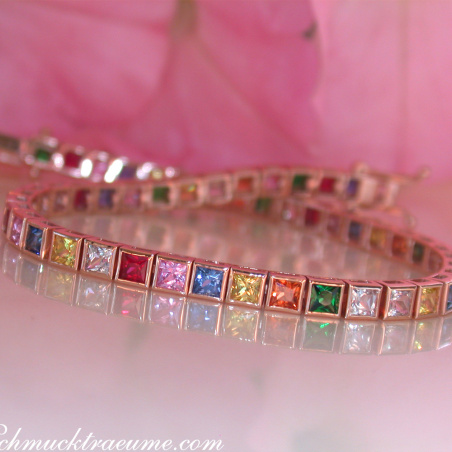 Prächtiges Multicolor Saphir Armband