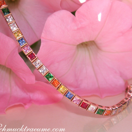 Prächtiges Multicolor Saphir Armband