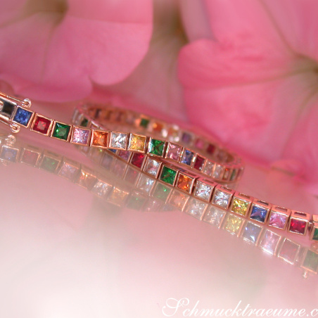 Prächtiges Multicolor Saphir Armband
