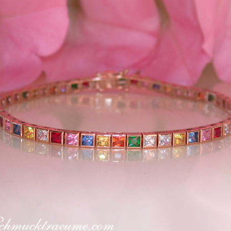 Prächtiges Multicolor Saphir Armband
