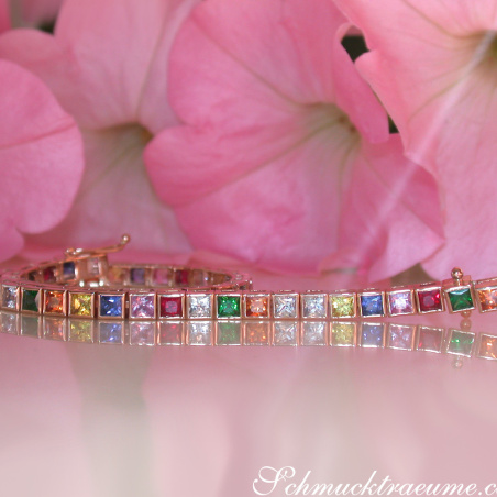 Prächtiges Multicolor Saphir Armband