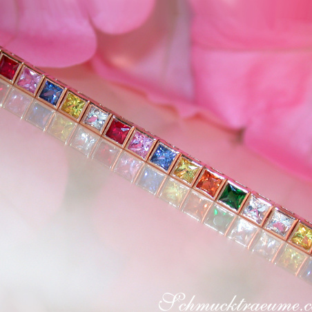 Prächtiges Multicolor Saphir Armband