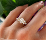 Femininer Diamant Solitär Ring im Ovalschliff