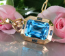 Außergewöhnliches Blautopas Collier (14,25 ct.) | SCHMUCKTRÄUME.COM