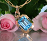 Außergewöhnliches Blautopas Collier (14,25 ct.) | SCHMUCKTRÄUME.COM