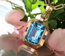 Außergewöhnliches Blautopas Collier (14,25 ct.) | SCHMUCKTRÄUME.COM