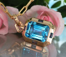 Außergewöhnliches Blautopas Collier (14,25 ct.) | SCHMUCKTRÄUME.COM