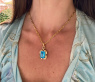 Außergewöhnliches Blautopas Collier "Blue Elegance"