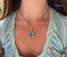 Außergewöhnliches Blautopas Collier (14,25 ct.) | SCHMUCKTRÄUME.COM