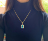 Außergewöhnliches Blautopas Collier (14,25 ct.) | SCHMUCKTRÄUME.COM
