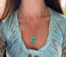 Außergewöhnliches Blautopas Collier (14,25 ct.) | SCHMUCKTRÄUME.COM