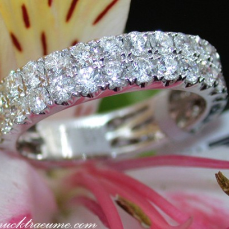 Two Row Diamond Eternity Ring