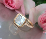 Raffinierter Aquamarin Ring "Surprise"