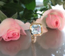 Raffinierter Aquamarin Ring "Surprise"